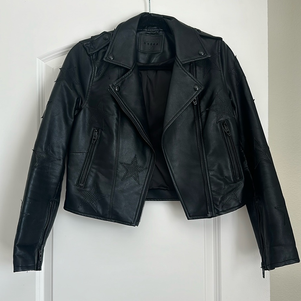 blanknyc shooting star leather jacket